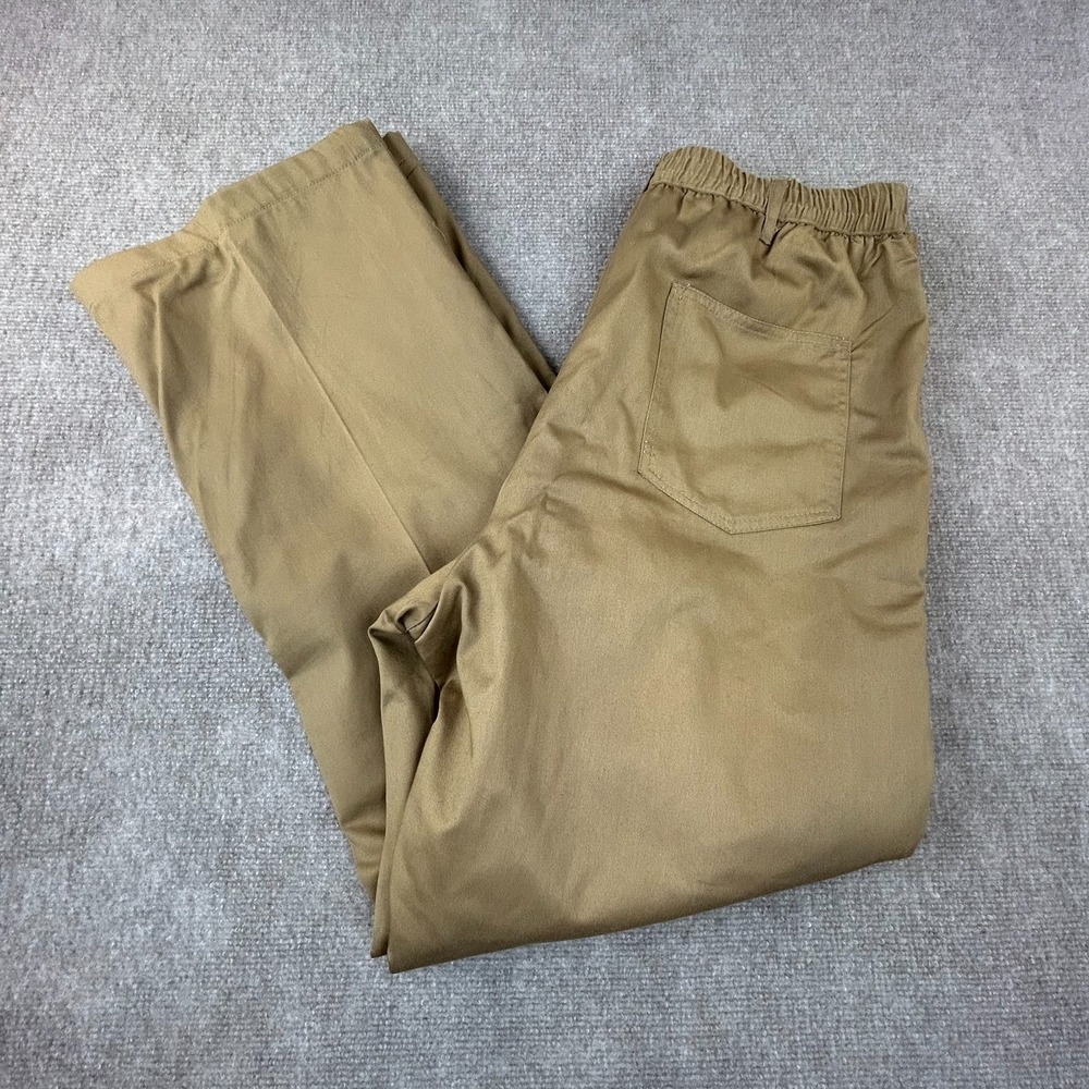 Habands Ice House Chino Pants Mens 38L Tan Flannel Lined Slacks Golf Resort Wear